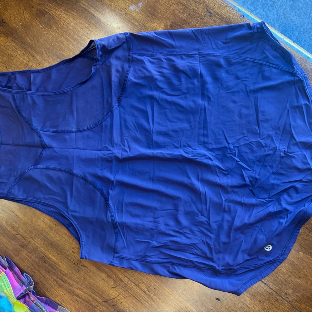 lululemon athletica Blue Tank Top